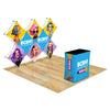 Image of Custom GeoMetrix Pop-Up Trade Show Booth Display - (8 Panel)