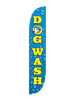 Image of Dog Wash Feather Flag Water Drips