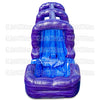 Image of Purple n White Run N Splash 2 Lane Slide