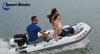 Image of Shark 9.8′ Inflatable Fishing Boat | Aluminum Floor Dinghy