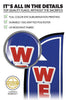 Image of Grand Opening Feather Flag - Variety 3-Pack V1 w/ Ground Spike Pole Set