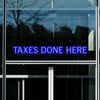 Image of Jackson Hewitt "TAXES DONE HERE" LED Sign