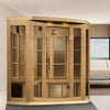 Image of Maxxus 3 Person Corner Low EMF FAR IR Sauna (MX-K356-01)