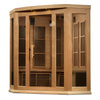 Image of Maxxus 3 Person Corner Low EMF FAR IR Sauna (MX-K356-01)
