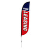 Image of Now Leasing Feather Flag Red/White/Blue