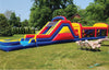 Image of 12'H Dual Lane Slide With Removable Pool