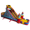 Image of 46'Lx20'H 2-Lane Carnival Slide Piece With Removable Pool