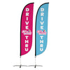 Image of Pelican's Snoballs "Drive-Thru" 12ft Feather Flag