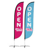 Image of Pelican's Snoballs "Open" 12ft Feather Flag