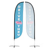 Image of Pelican's Snoballs "Drive-Thru" 12ft Feather Flag