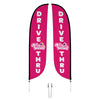 Image of Pelican's Snoballs "Drive-Thru" 12ft Feather Flag