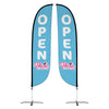 Image of Pelican's Snoballs "Open" 12ft Feather Flag