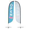 Image of Pelican's Snoballs "Open" 12ft Feather Flag