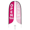 Image of Pelican's Snoballs "Open" 12ft Feather Flag