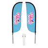 Image of Pelican's Snoballs "Logo" 5ft Feather Flag