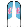 Image of Pelican's Snoballs "Logo" 5ft Feather Flag