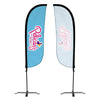 Image of Pelican's Snoballs "Logo" 5ft Feather Flag