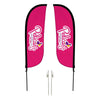 Image of Pelican's Snoballs "Logo" 5ft Feather Flag