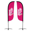 Image of Pelican's Snoballs "Logo" 5ft Feather Flag