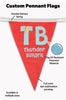 Image of Custom String Pennant Flags