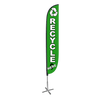 Image of Recycle Here Feather Flag Green