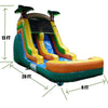 Image of 13'H Palm Tree Water Slide