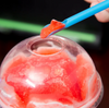 Image of Snow Cone Spoon Straws - Multi-color Pack.