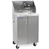Image of Paragon Electric Portable Sink, with Hot Water Heater and Pump - Movable Steel Hand Washing Sink