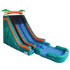 Image of 22'H Dual Lane Palm Tree Slide and Slip n Splash