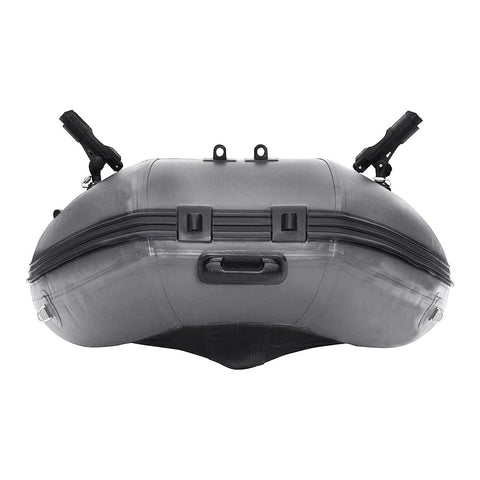 Aleko Boating & Water Sports PRO Fishing Inflatable Boat with Aluminum Floor Front Board Holders 8.4 ft Gray by Aleko 781880259824 BTF250G-AP Inflatable Boat with Aluminum Floor Front Board Holders 8.4 ft Gray