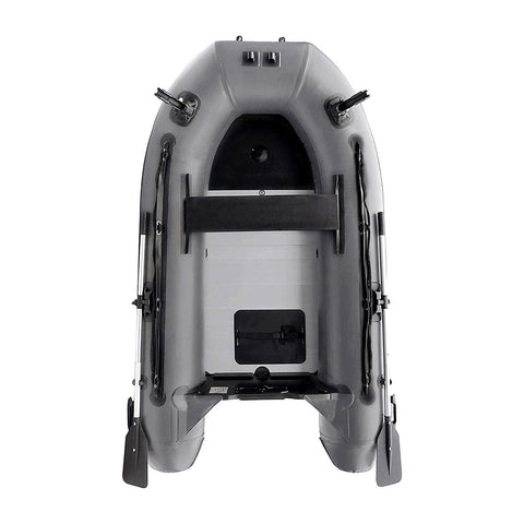Aleko Boating & Water Sports PRO Fishing Inflatable Boat with Aluminum Floor Front Board Holders 8.4 ft Gray by Aleko 781880259824 BTF250G-AP Inflatable Boat with Aluminum Floor Front Board Holders 8.4 ft Gray