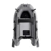 Image of Aleko Boating & Water Sports PRO Fishing Inflatable Boat with Aluminum Floor Front Board Holders 8.4 ft Gray by Aleko 781880259824 BTF250G-AP Inflatable Boat with Aluminum Floor Front Board Holders 8.4 ft Gray