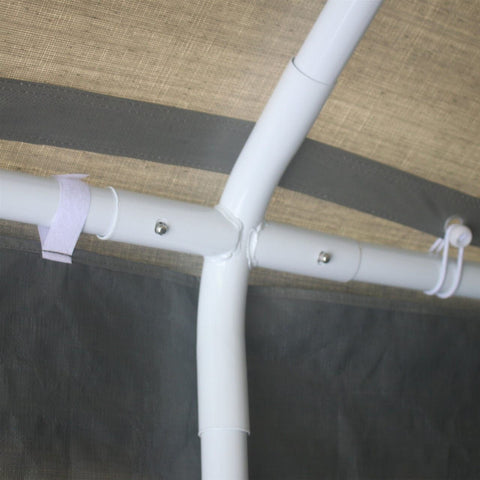 Aleko Canopies & Gazebos 10x 20 Ft Gray Duty Outdoor Canopy Carport Tent by Aleko 703980260135 CP1020GR-AP 10x 20 Ft Gray Duty Outdoor Canopy Carport Tent Aleko SKU CP1020GR-AP