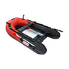Image of Aleko Fishing 8.4 ft - Red and Black PRO Fishing Inflatable Boat with Aluminum Floor Front Board Holders by Aleko BTF250RBK-AP 8.4 ft - Red and Black PRO Fishing Inflatable Boat with Aluminum Floor