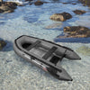 Image of Aleko inflatable boat Inflatable Boat with Aluminum Floor - 10.5 ft - Gray by Aleko 013964717761 BT320G-AP Inflatable Boat with Aluminum Floor - 10.5 ft Gray by Aleko BT320G-AP