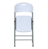 Image of Blow Mold White Plastic Folding Chair