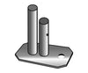 Image of Base Plate Foot for West Coast Frame Tents, Twin Tube