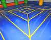 Image of 22' x 22' Big Bubba Giant Rainbow Bounce House with Blower