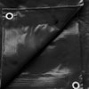 Image of 10' x 12' Heavy Duty Waterproof PVC Vinyl Tarp - Black