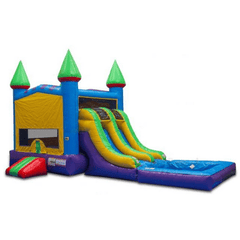 Bouncer Depot Commercial Bouncers 30'L Double Lane Module Castle Combo by Bouncer Depot 781880221265 3074P 30'L Double Lane Module Castle Combo by Bouncer Depot SKU # 3074P