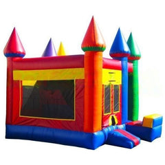 16'H Rainbow Castle Jumper Slide Moonwalk by Bouncer Depot