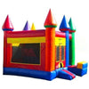 Image of Bouncer Depot Inflatable Bouncers 16'H Rainbow Castle Jumper Slide Moonwalk by Bouncer Depot 15'H Compact Princess Combo by Bouncer Depot SKU#MC012D