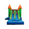Image of Bouncer Depot Water Parks & Slides 15'H Double Lane Slide Castle Combo with Pool by Bouncer Depot 781880221272 3078P 15'H Double Lane Slide Castle Combo Pool Bouncer Depot SKU # 3078P
