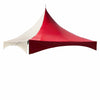 Image of 20' x 20' High Peak Frame Top Only - Solid Red and White