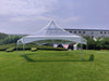 Image of 40' Hexagon Premium High Peak Frame Party Tent, Clear