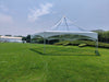 Image of 40' Hexagon Premium High Peak Frame Party Tent, Clear