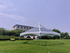 Image of 40' Hexagon Premium High Peak Frame Party Tent, Clear