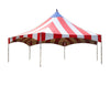 Image of 40' Premium Hexagon High Peak Frame Party Tent, Red White and Blue