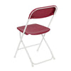 Image of Burgundy Plastic Folding Chairs