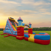 Image of 46'Lx20'H 2-Lane Carnival Slide Piece With Removable Pool